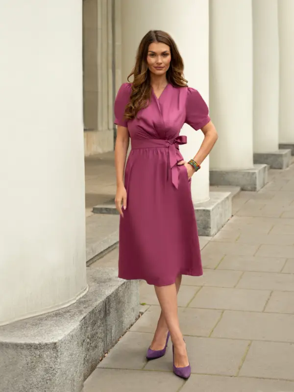 Sukienka Madame Edith Sorbet Jagodowy