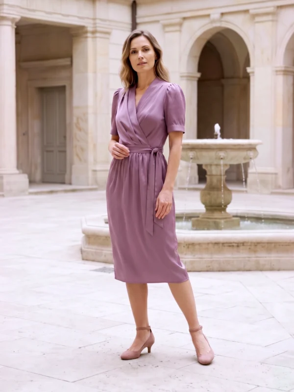 Sukienka Madame Edith Wrzosowa Polana